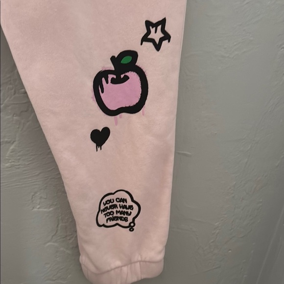 Hello Kitty Pink Joggers with Cozy Embroidery 36 - Picture 3 of 11